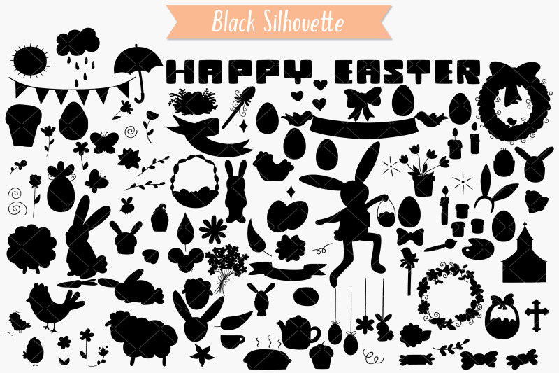 easter-doodles-decorated-egg-bunny-flowers-sheep-chocolate