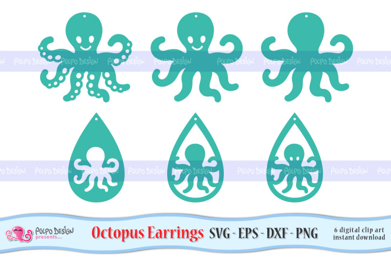 octopus-earrings-svg-eps-dxf-and-png