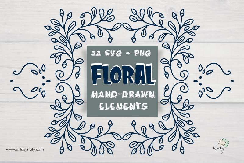 22-svg-and-png-floral-hand-drawn-elements