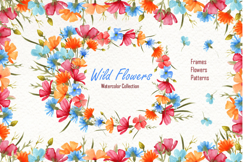watercolor-wild-flowers