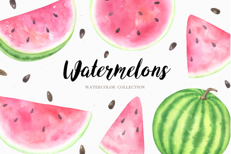 watercolor-watermelon-collection