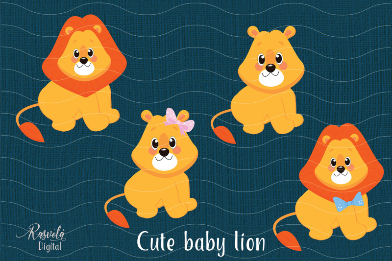 cartoon-cute-little-animal-lion-clipart-2