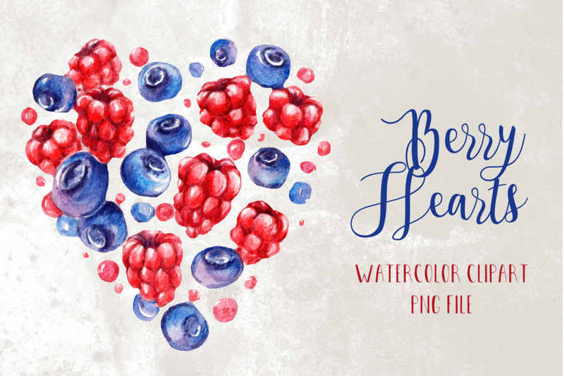 watercolor-berry-heart