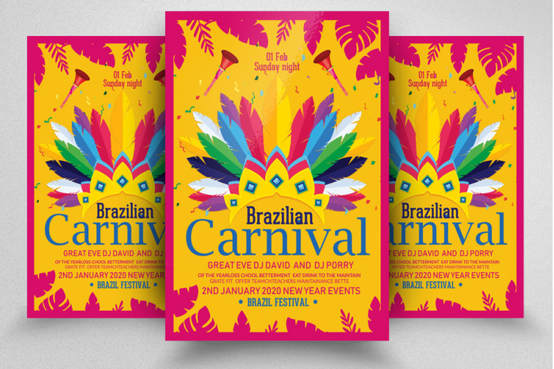 carnival-brazilian-festival-flyer