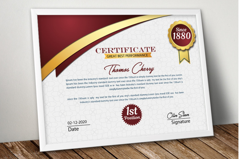 professional-certificate-psd-template