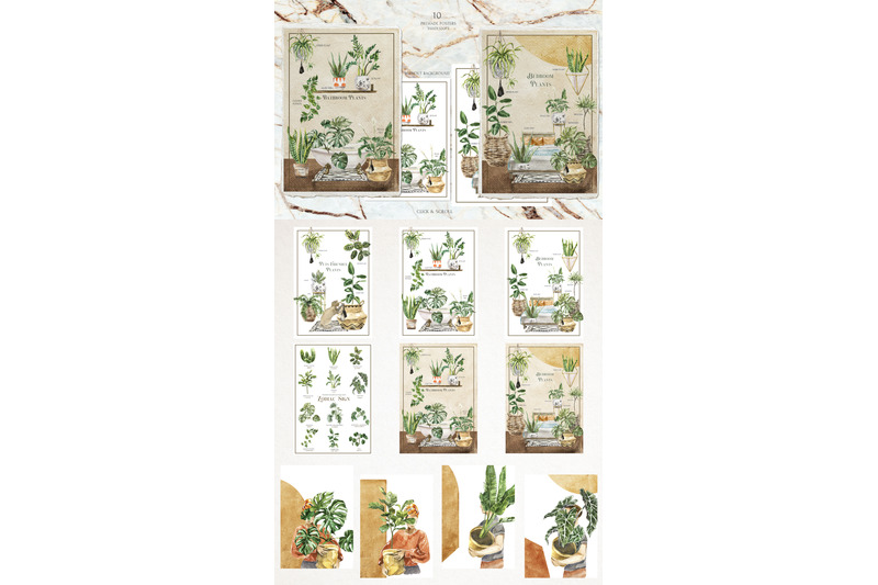 stay-home-amp-love-plants-watercolor-collection