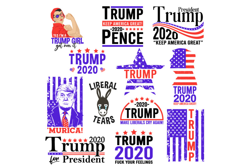 12-trump-2020-bundle-svg