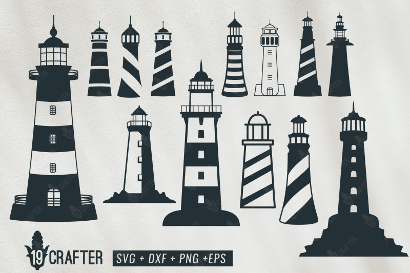 Download lighthouse shore watch tower svg bundle By greatype19 ...