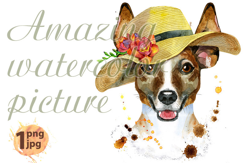 watercolor-portrait-of-jack-russell-terrier