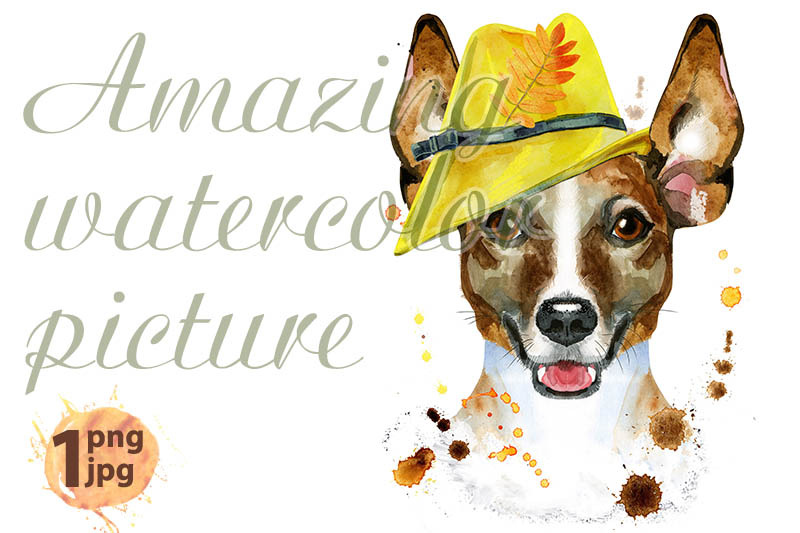 watercolor-portrait-of-jack-russell-terrier