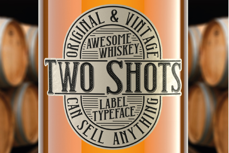 two-shots-label-font