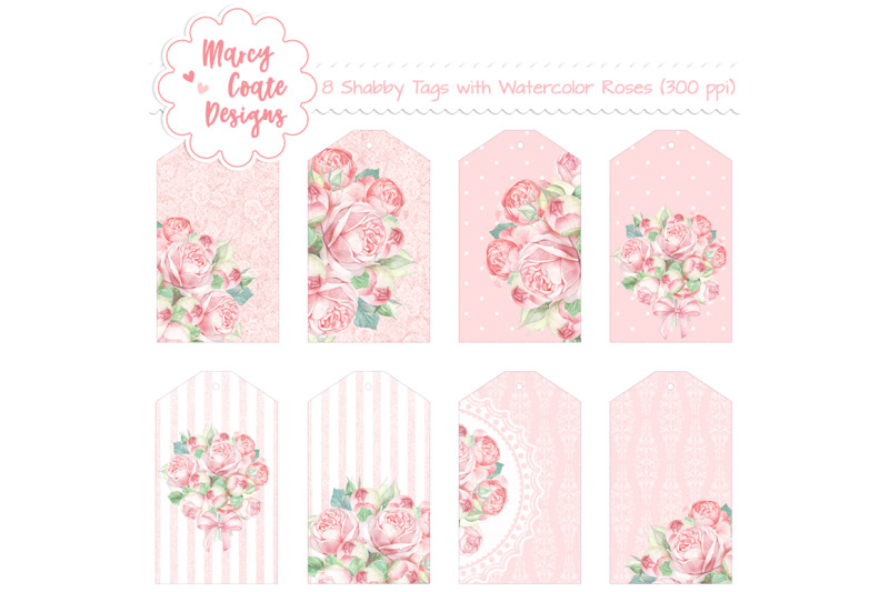 shabby-chic-tags-with-roses-set-of-8