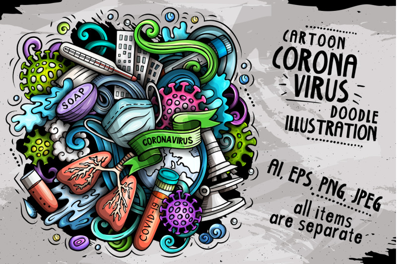 cartoon-vector-doodles-coronavirus-illustration
