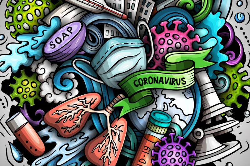 cartoon-vector-doodles-coronavirus-illustration