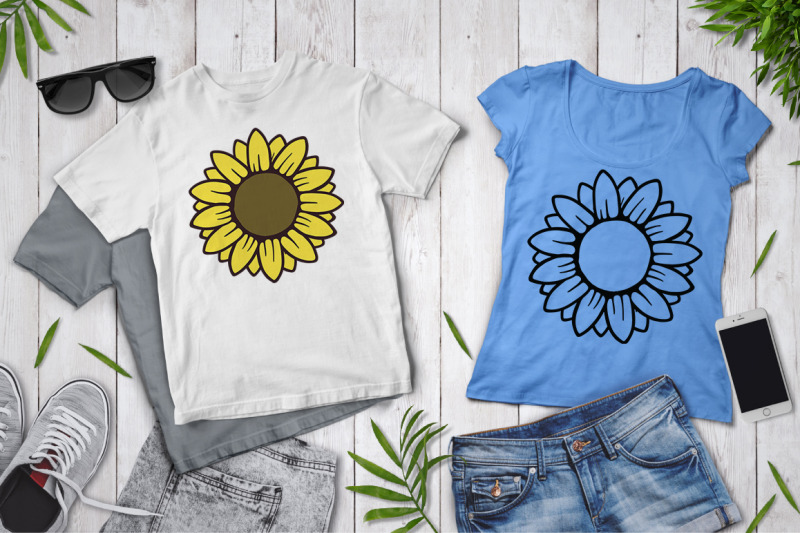sunflower-svg-sunflower-monogram-split-monogram