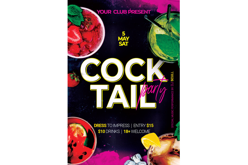 cocktail-party-flyer