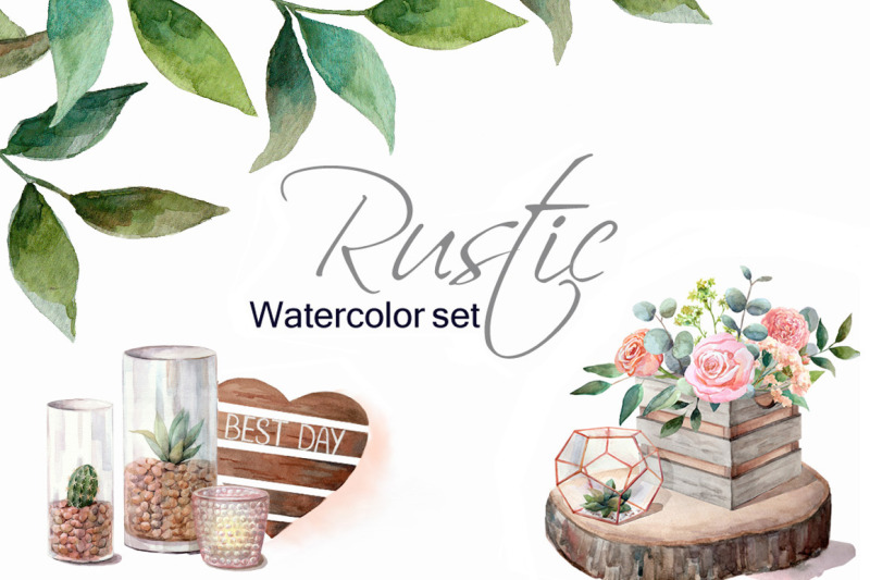 watercolor-rustic-set
