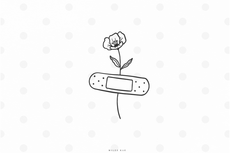 flower-with-bandaid