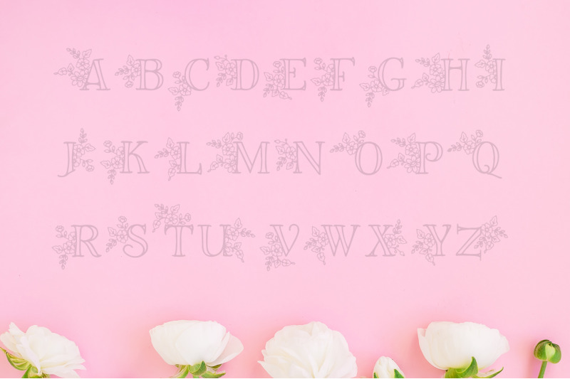 hello-blooms-floral-initial-font