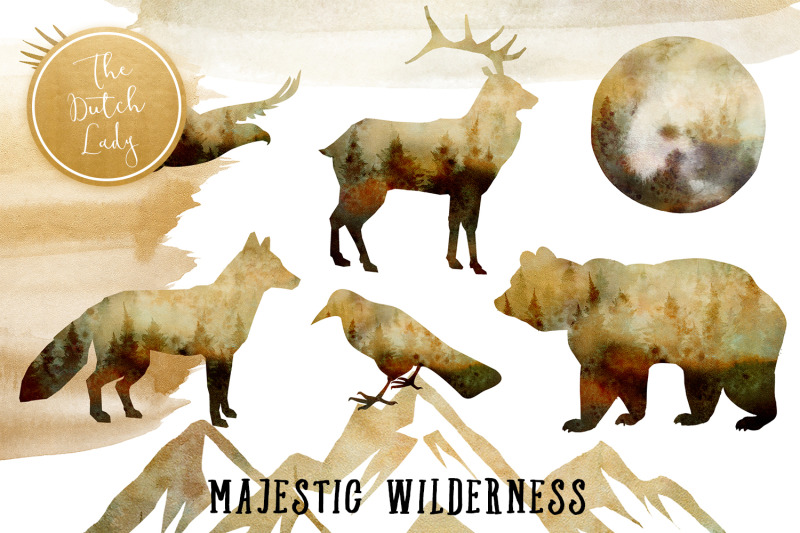 majestic-wilderness-clipart-set