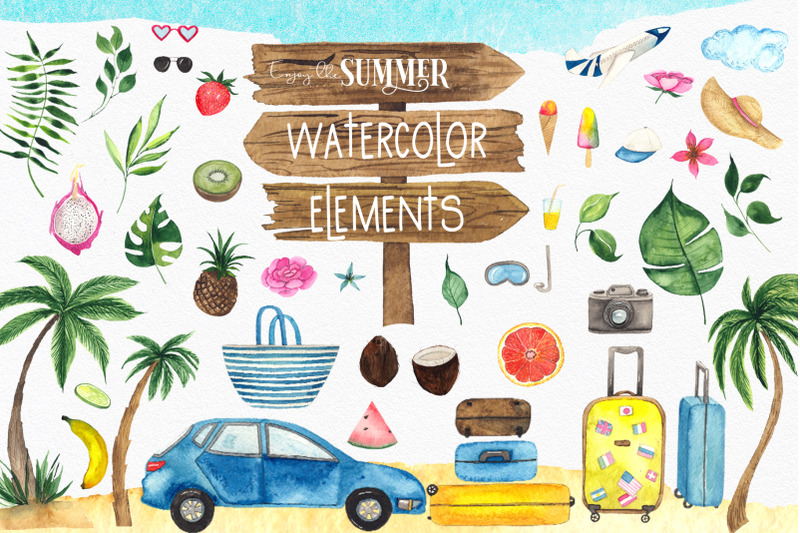 summer-watercolor-collection