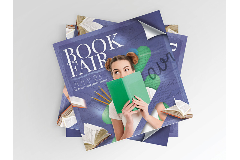 book-fair-or-library-shop-flyer
