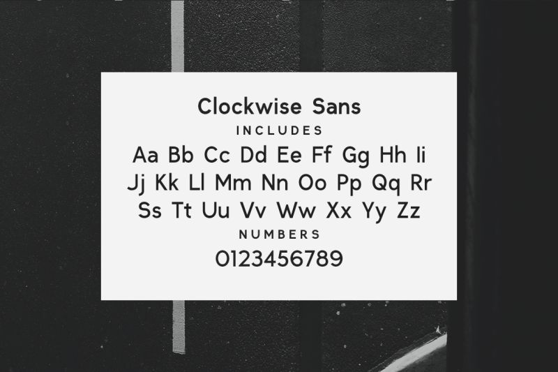 clockwise-sans-serif-font