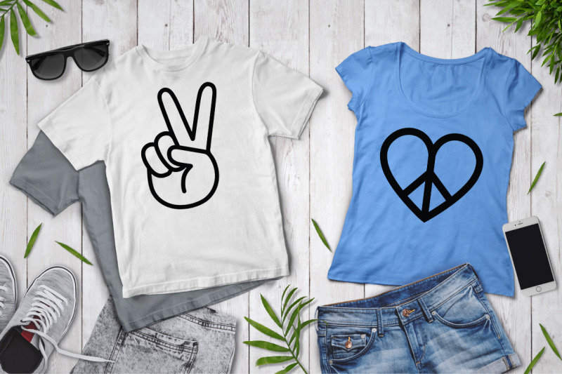 Peace Love Bundle SVG, Peace Symbol Svg, Peace Sign Mandala. By Doodle ...