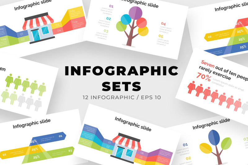 set-of-modern-infographic-design-template