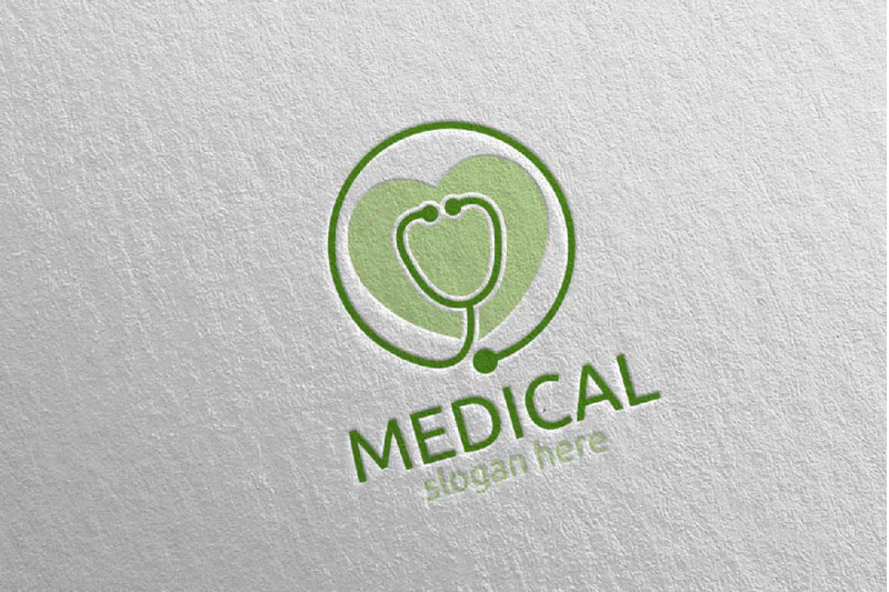 love-medical-hospital-logo-design-100