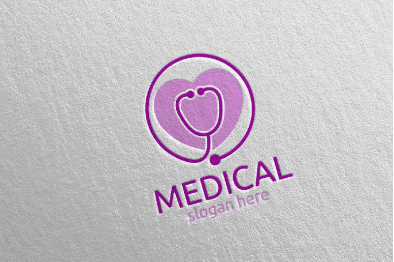 love-medical-hospital-logo-design-100