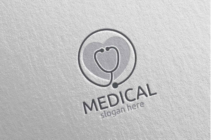 love-medical-hospital-logo-design-100