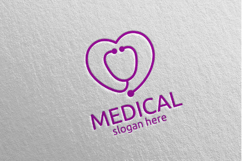 love-medical-hospital-logo-design-101