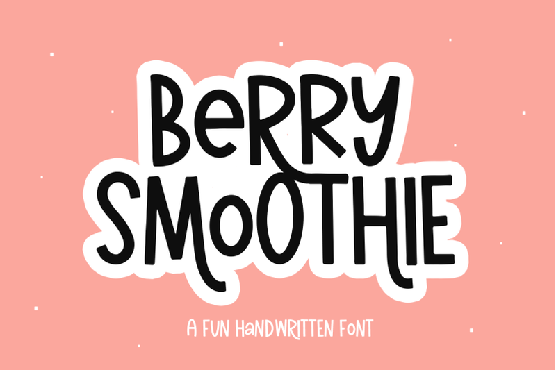 berry-smoothie-fun-handwritten-font