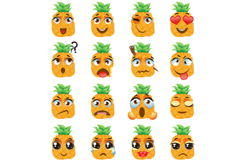 pineapple-emoticons