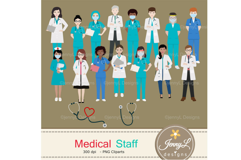 medical-staff-digital-papers-and-clipart