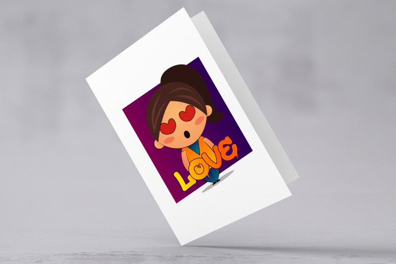 32x-girl-emoticon-or-sticker-collection-illustration