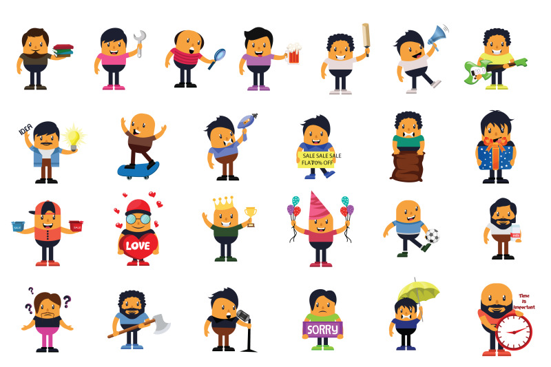 49x-expressive-character-collection-illustration