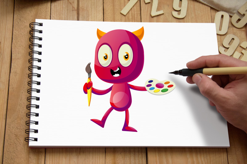 50x-devil-character-collection-illustration
