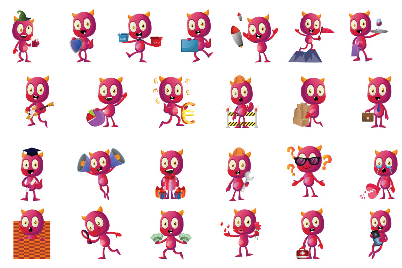 50x-devil-character-collection-illustration