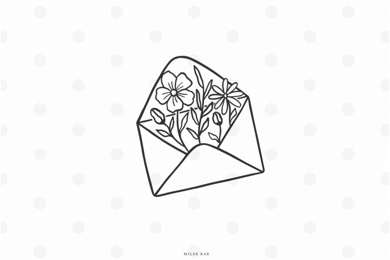 wildflowers-envelope-svg-cut-file