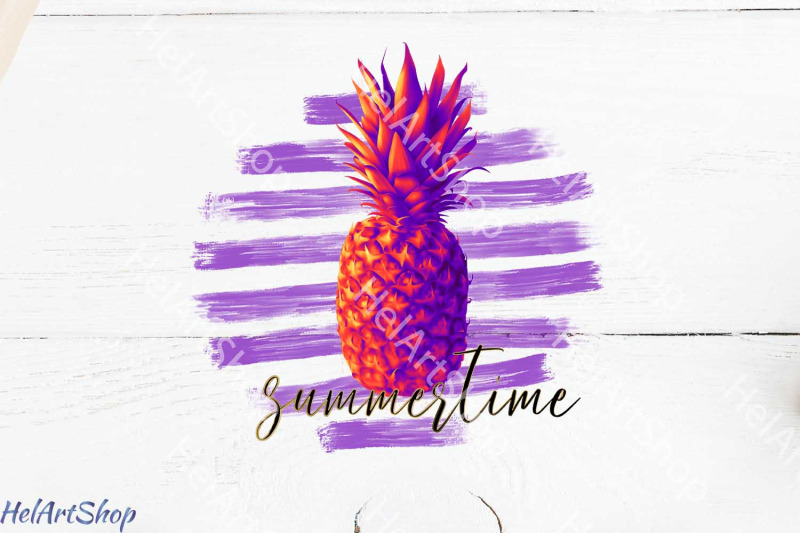 summertime-sublimation-png-pineapple-png-summer-png