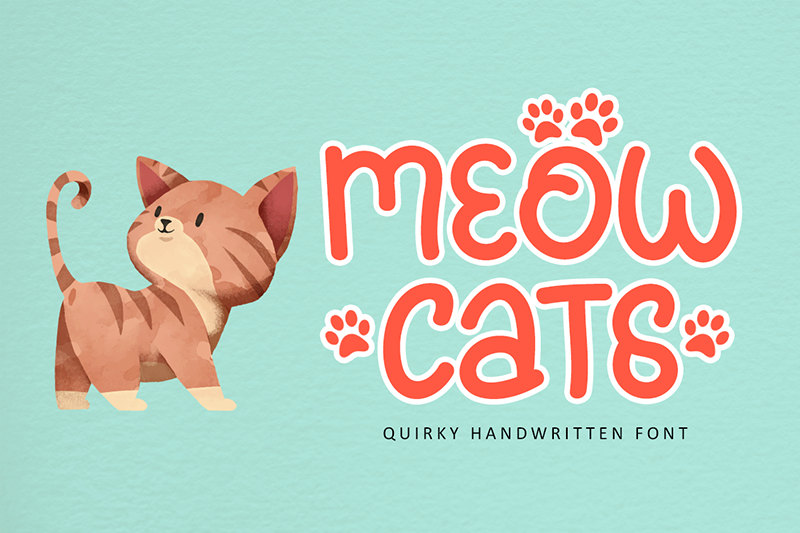meowcats-a-quirky-font-special-for-cats-lover
