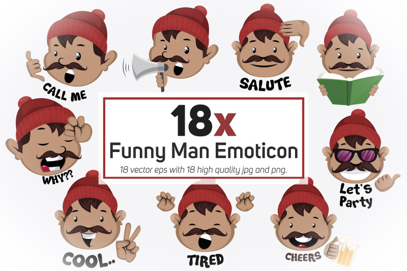 18x-funny-man-emoticon-or-stickers-character-collection-illustration