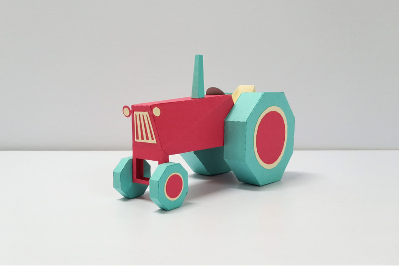 diy-farm-tractor-3d-papercraft