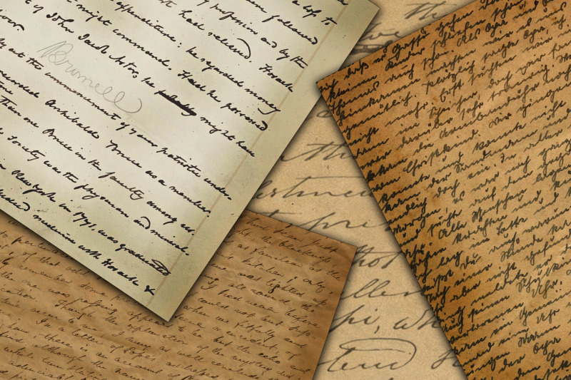 vintage-handwriting-digital-paper-textures