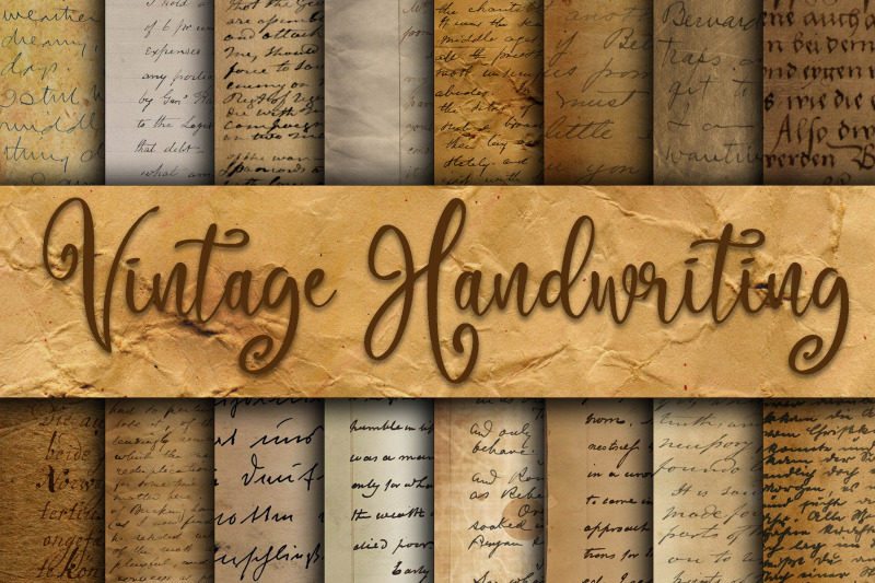 vintage-handwriting-digital-paper-textures