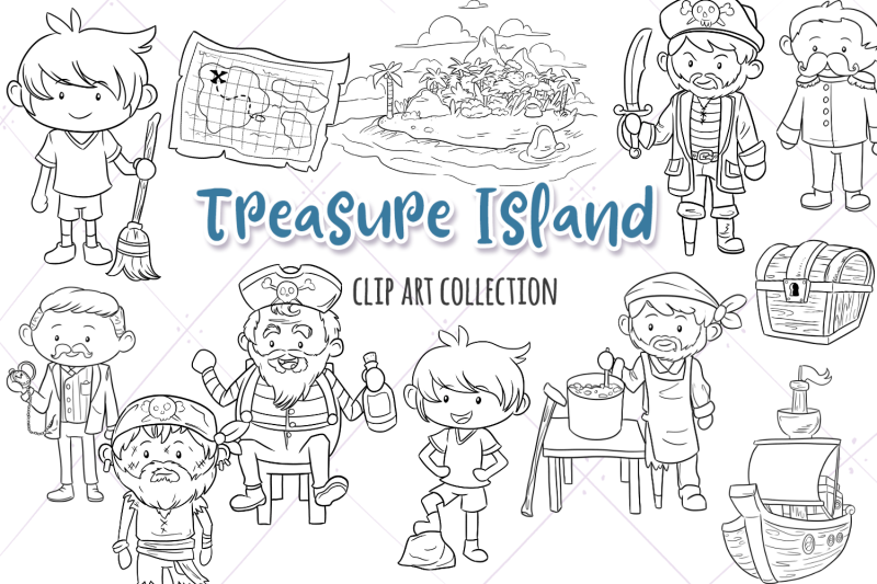treasure-island-digital-stamps