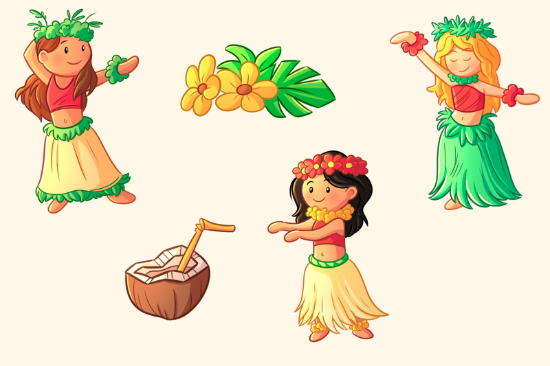 hula-dancers-clip-art-collection