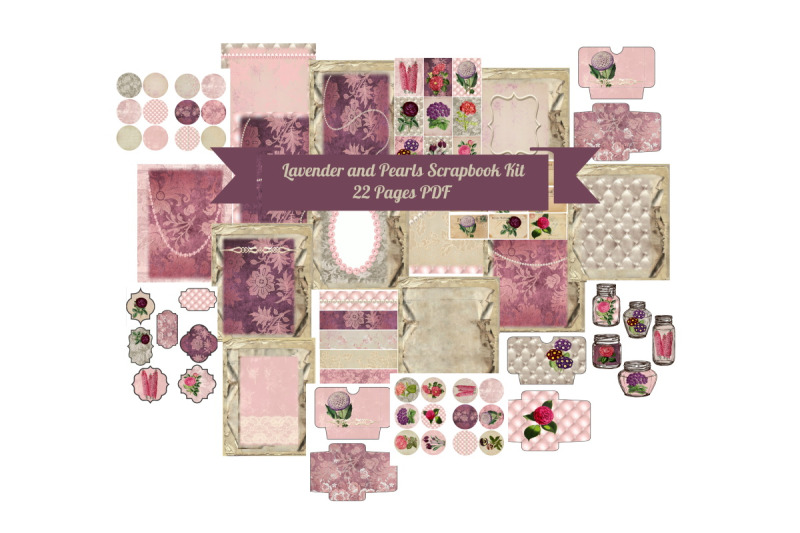 lavender-pearls-journal-scrapbook-kit